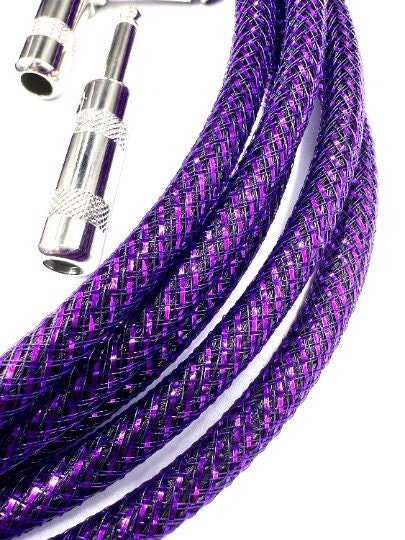 15 foot Purple Glitter Mono Guitar Cable Straight/Straight