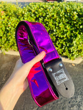 Load image into Gallery viewer, Magenta Chrome Guitar Strap
