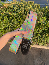 Load image into Gallery viewer, Holographic Gold Guitar Strap
