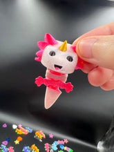 Load image into Gallery viewer, Unicorn Axolotl Articulated Fidget
