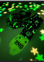Load image into Gallery viewer, Glow In the Dark Planets V2 Handmade Guitar Strap
