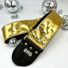 Load image into Gallery viewer, Gold Chrome Bass Strap 3” Wide
