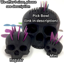 Load image into Gallery viewer, Mohawk Skull Pick Holder - Chameleon Color Shift Limited Edition

